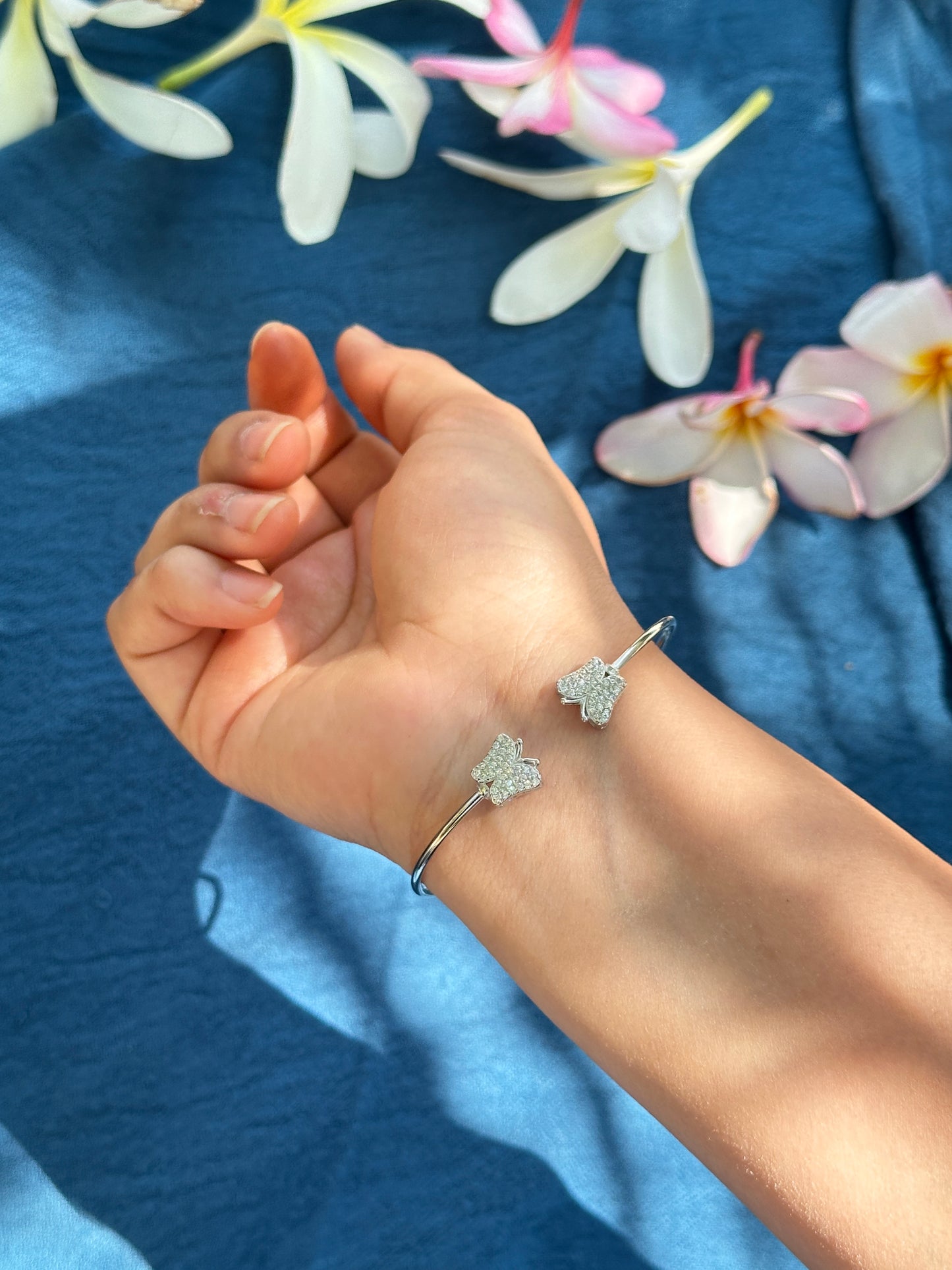 Butterfly Silver Kada
