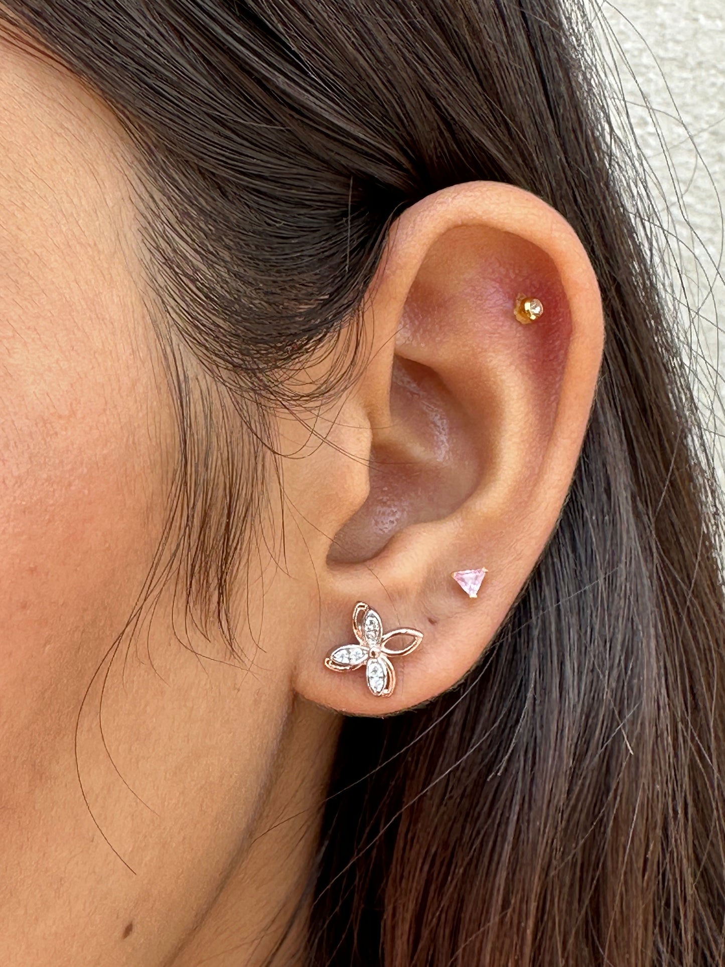 Blossom Breeze Rose Gold Studs