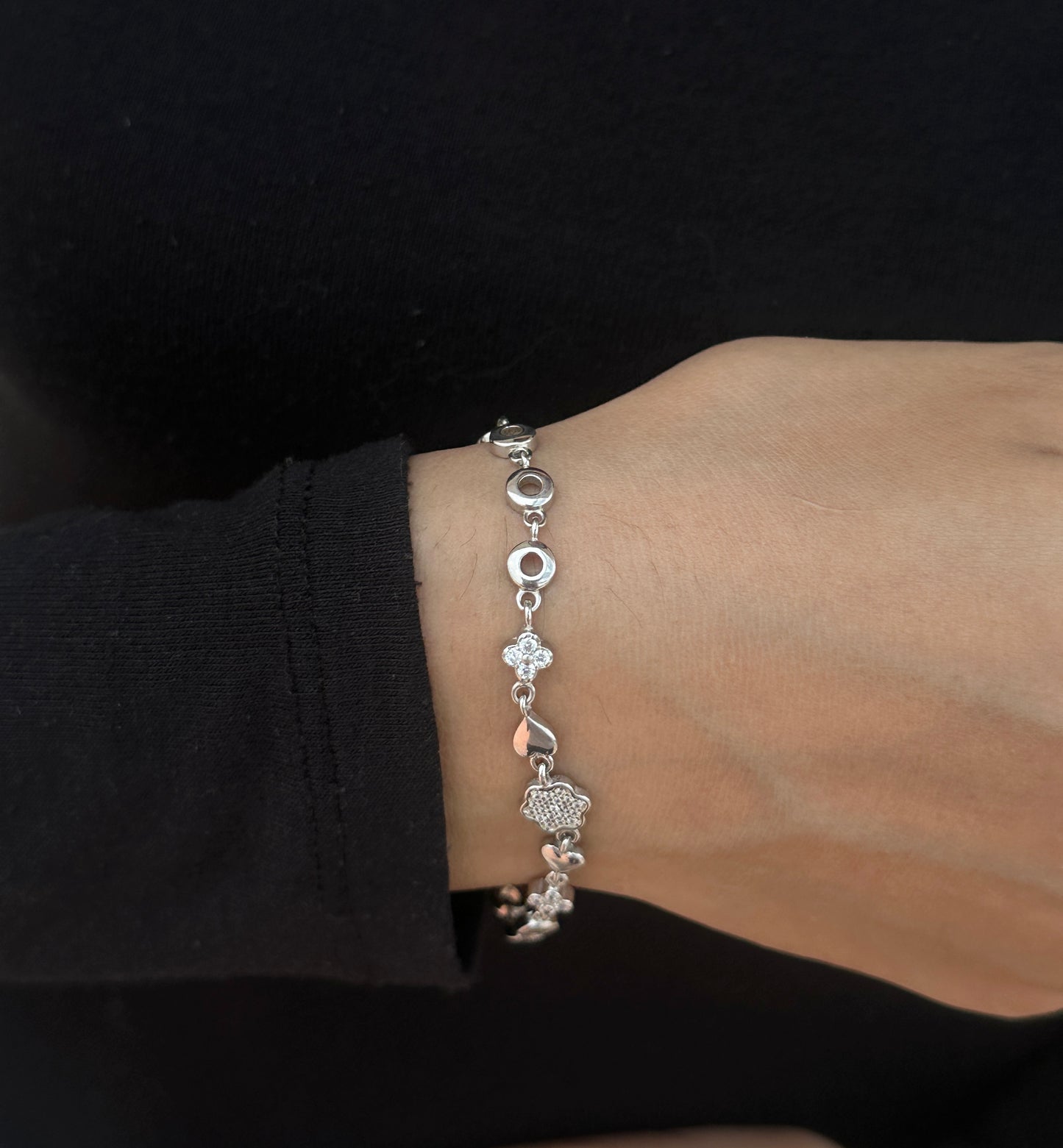 Simple Design Silver Bracelet