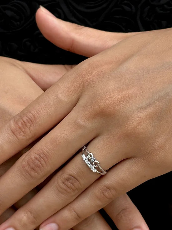 Crowned Jewel Silver Ring
