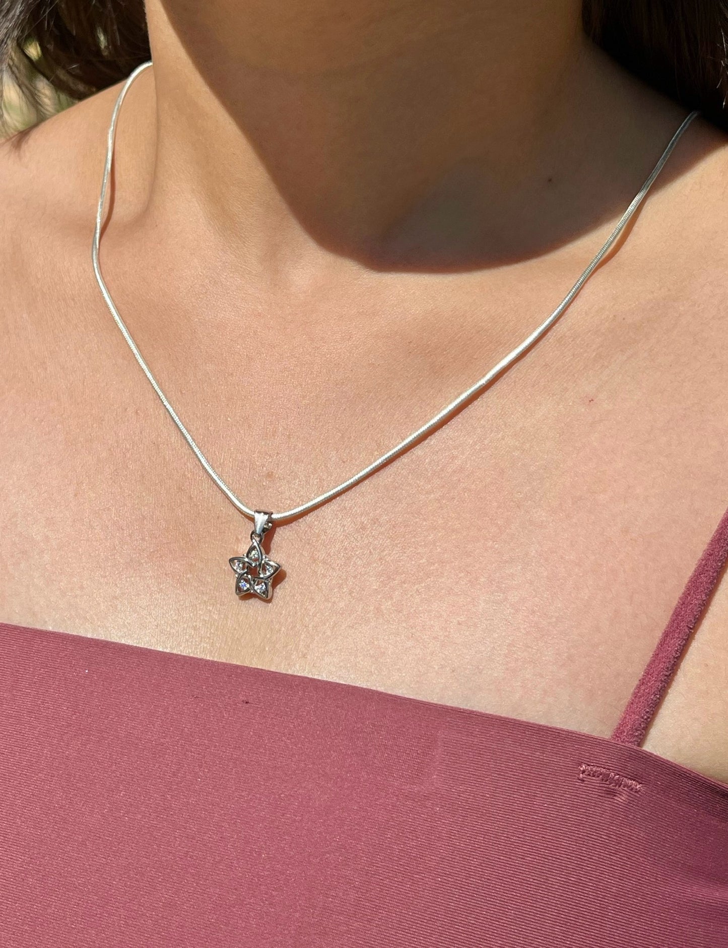 Sterling Star Silver Necklace