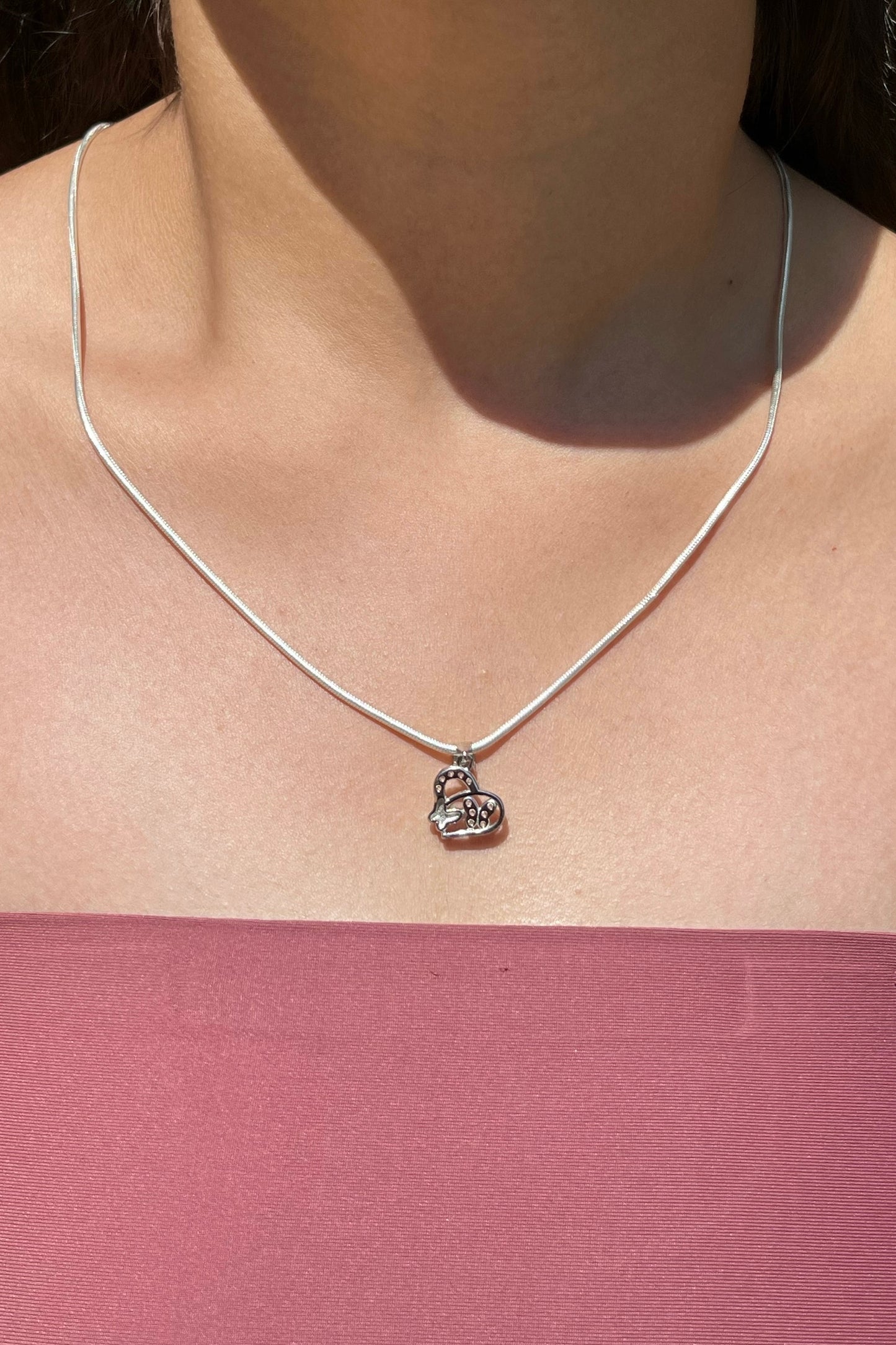 Eternal Heart Silver Necklace