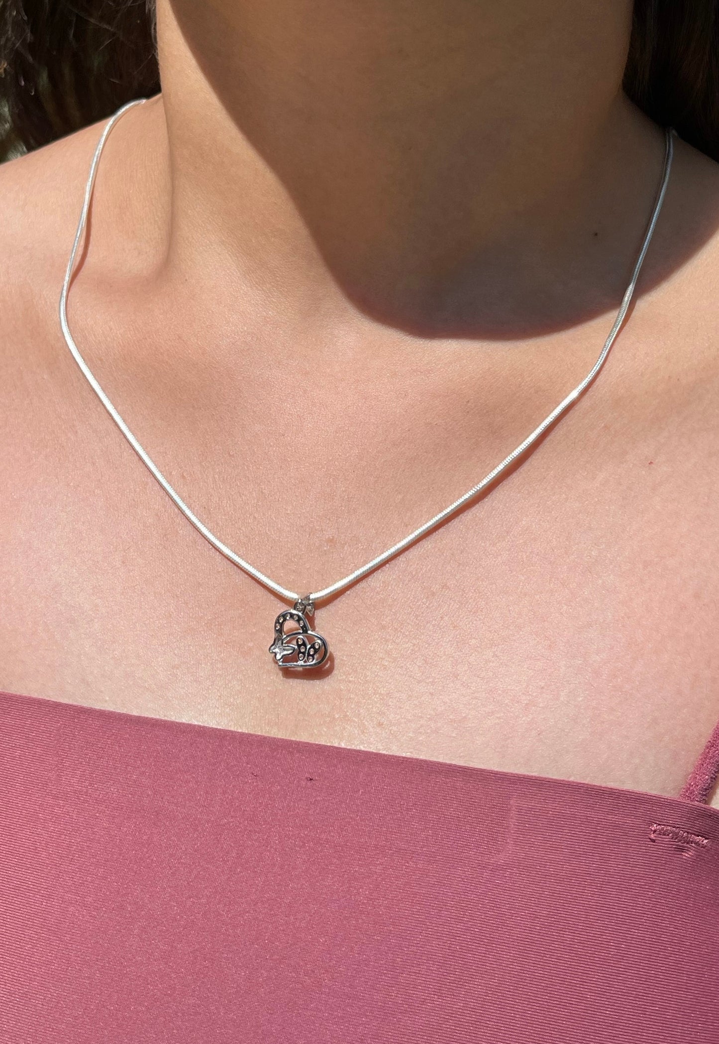 Eternal Heart Silver Necklace