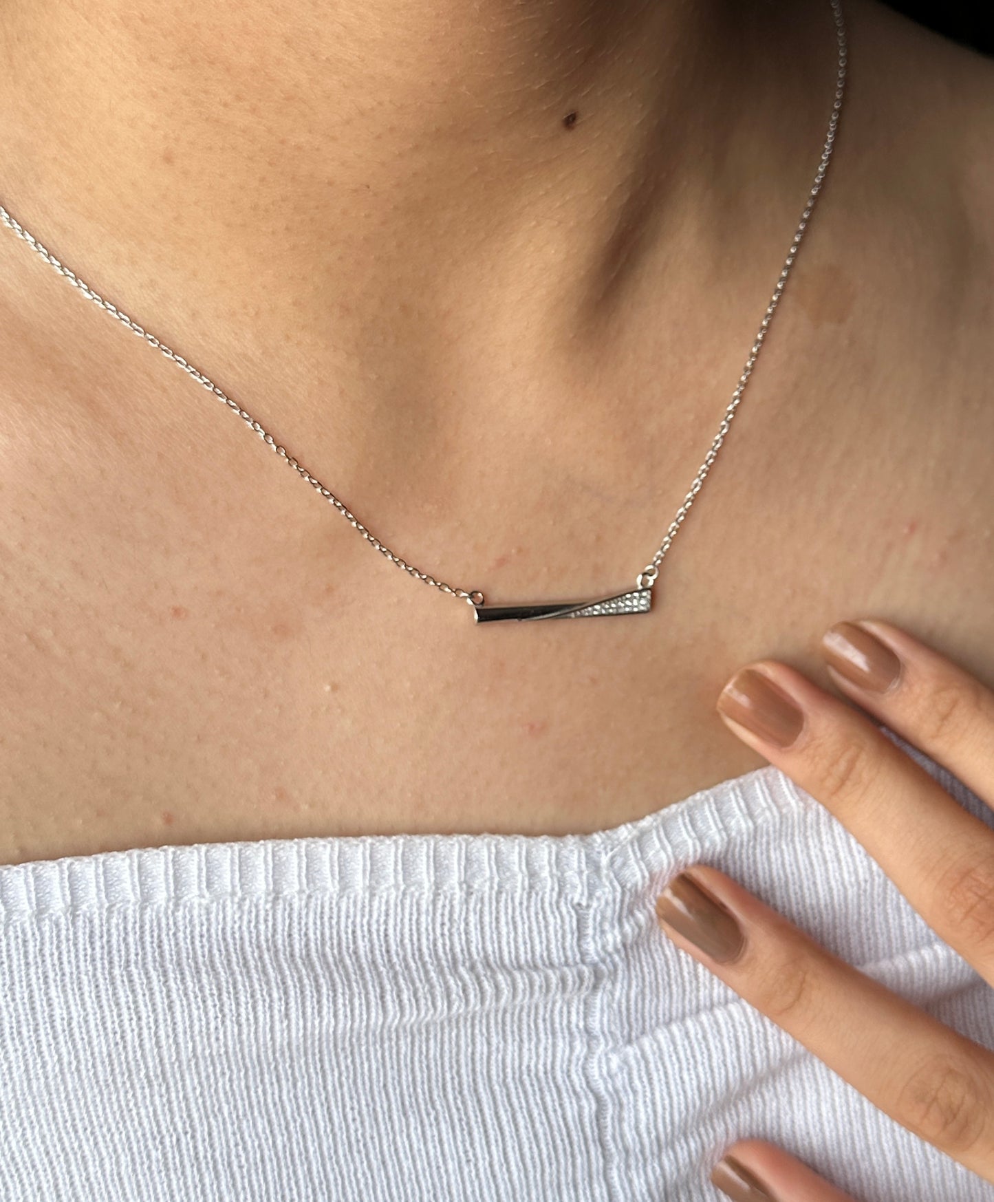 Sleek Twist 925 Silver Chain