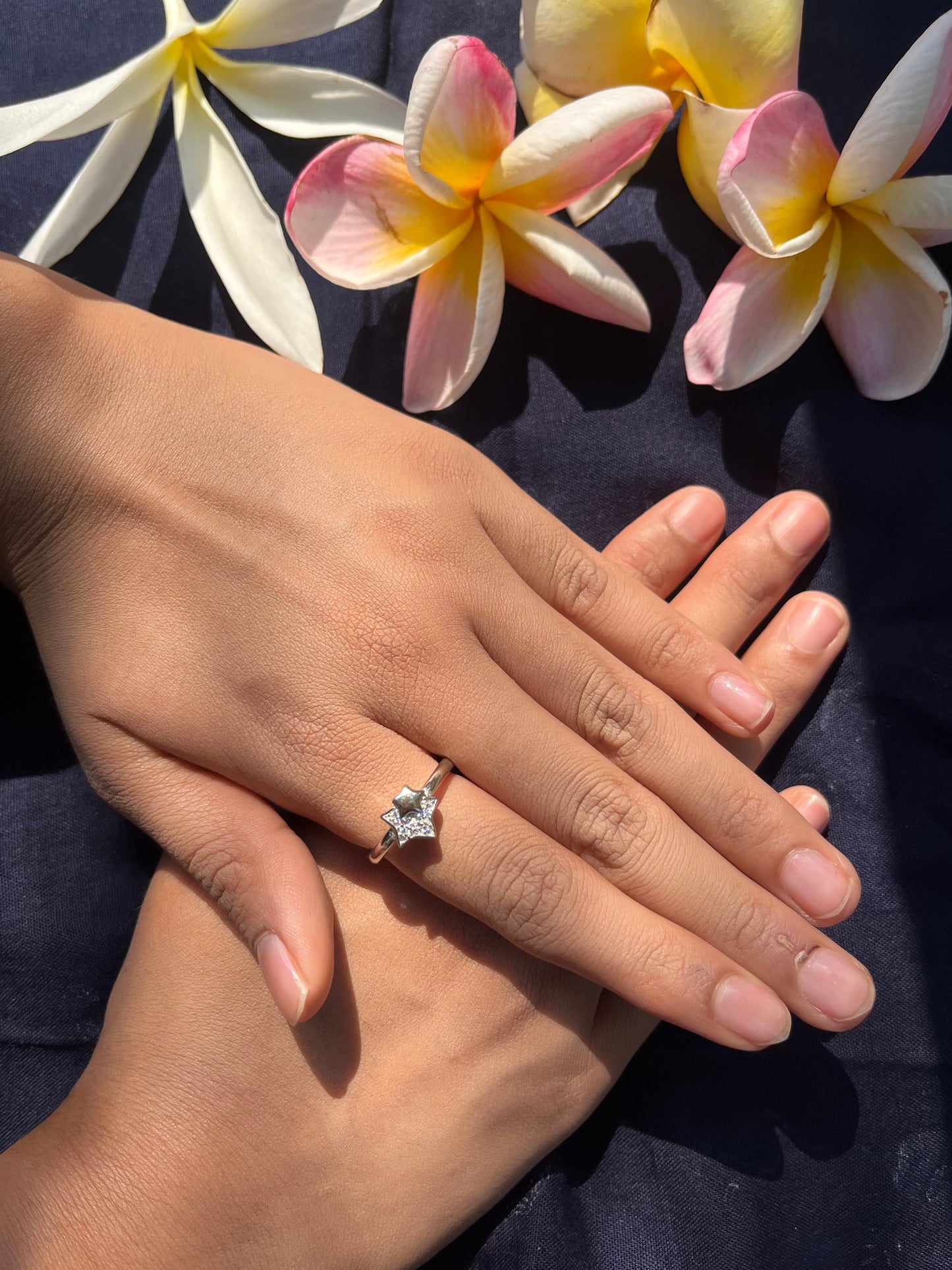 Star-shaped Silver Ring