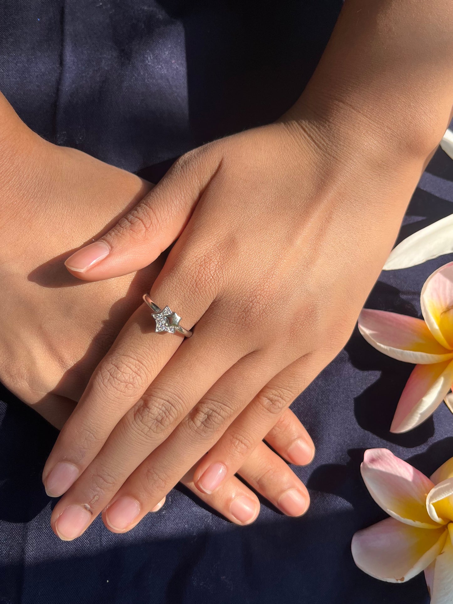 Star-shaped Silver Ring