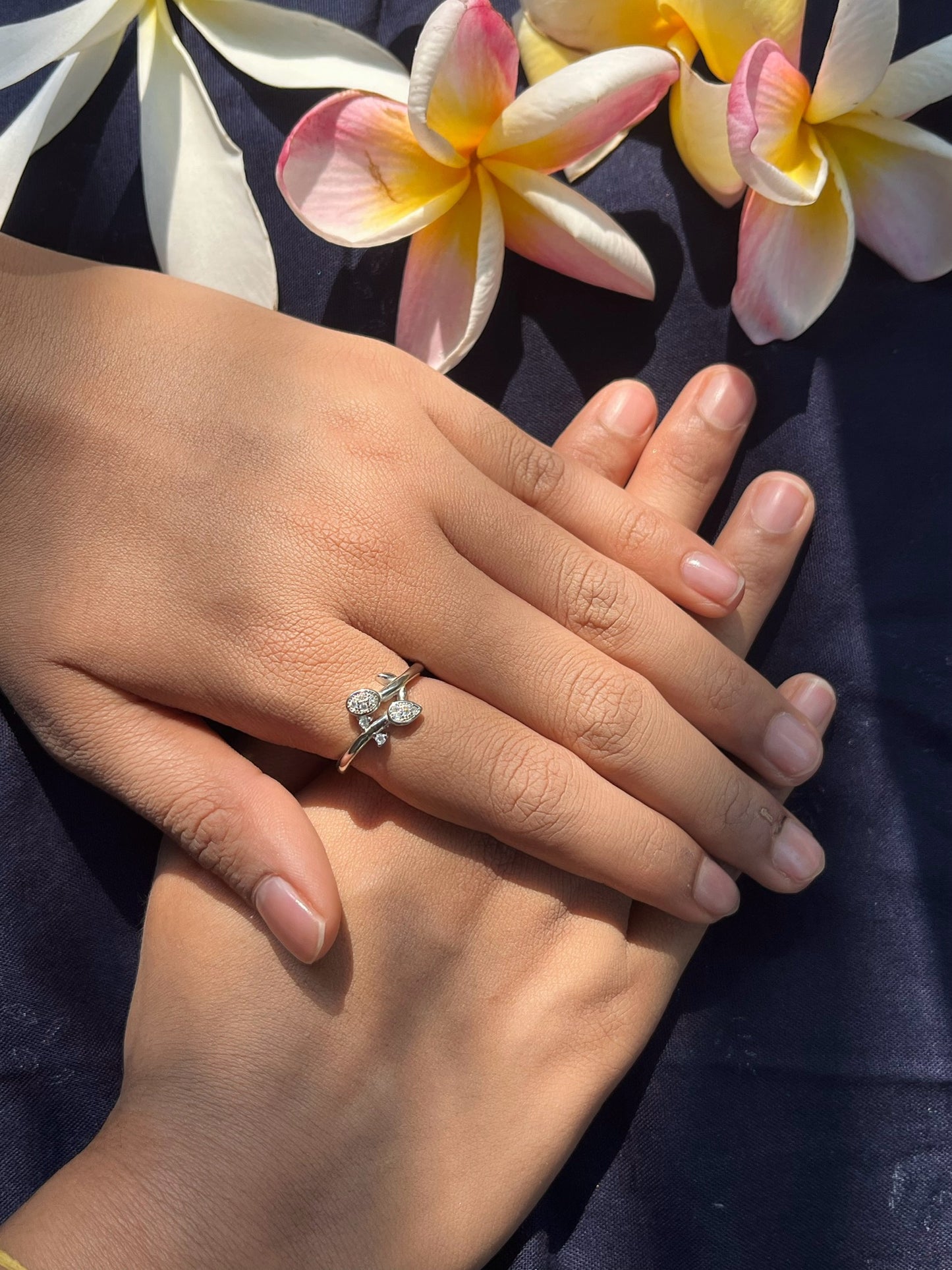 Silver Leaf Ring