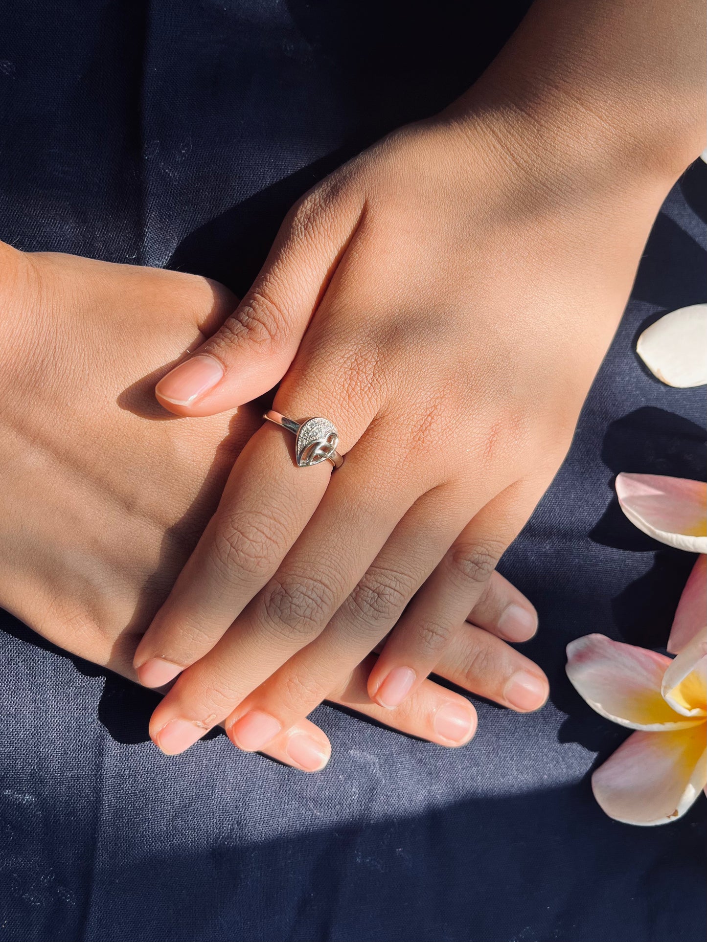 Leaf Shape Silver Ring