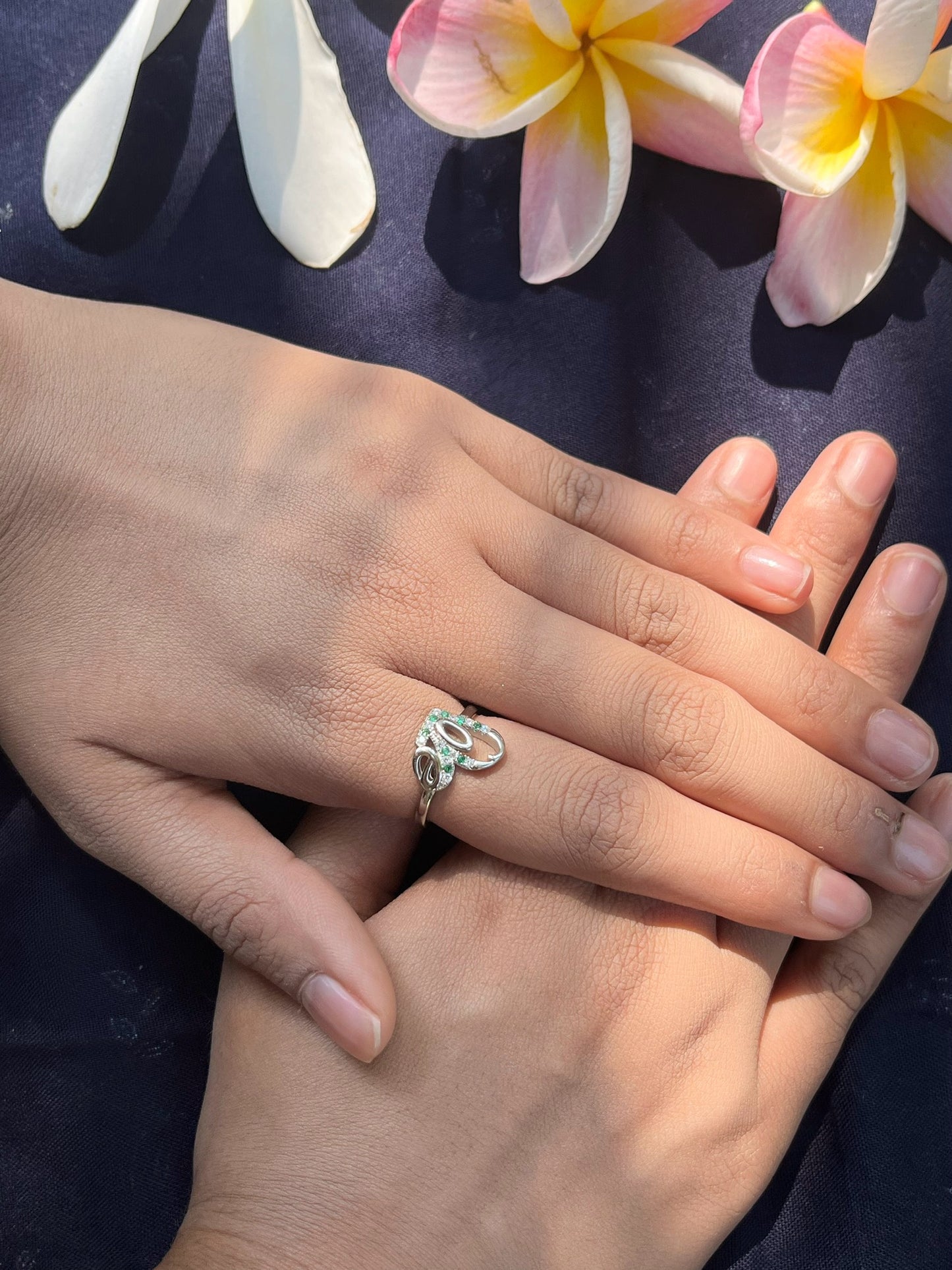 Love's Embrace Silver Ring