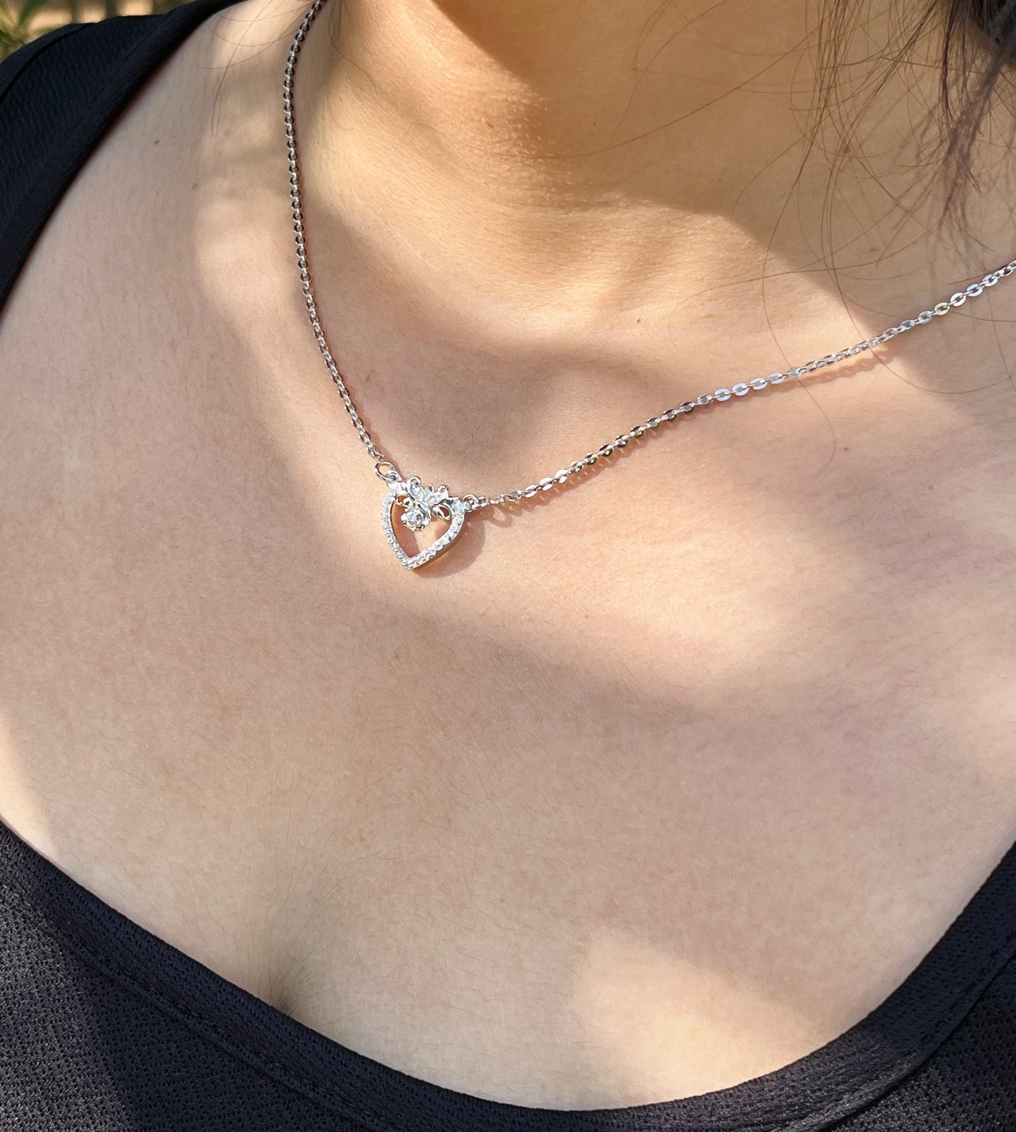 Eternal Heart Silver Necklace