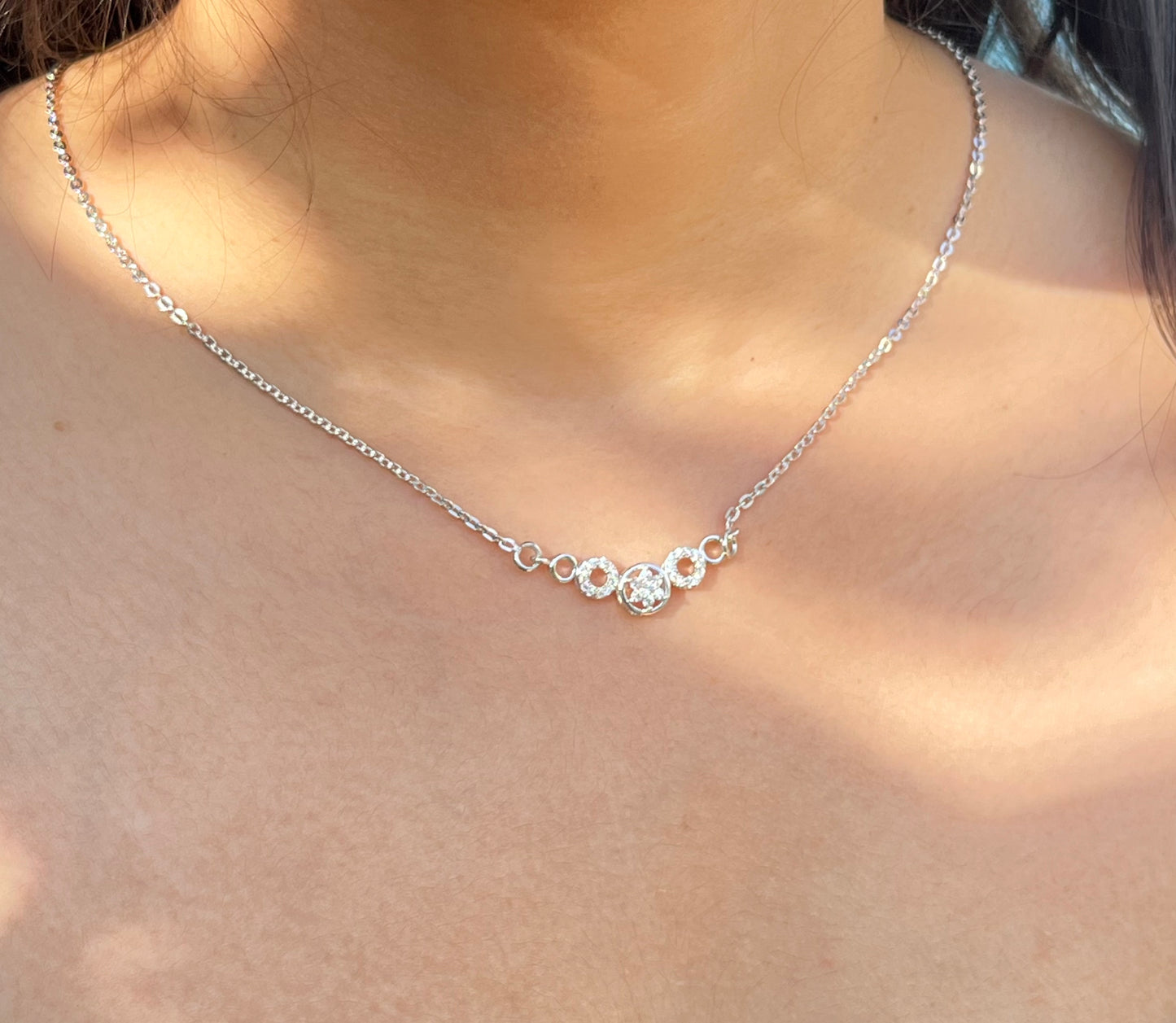 Royal Radiance Silver Necklace
