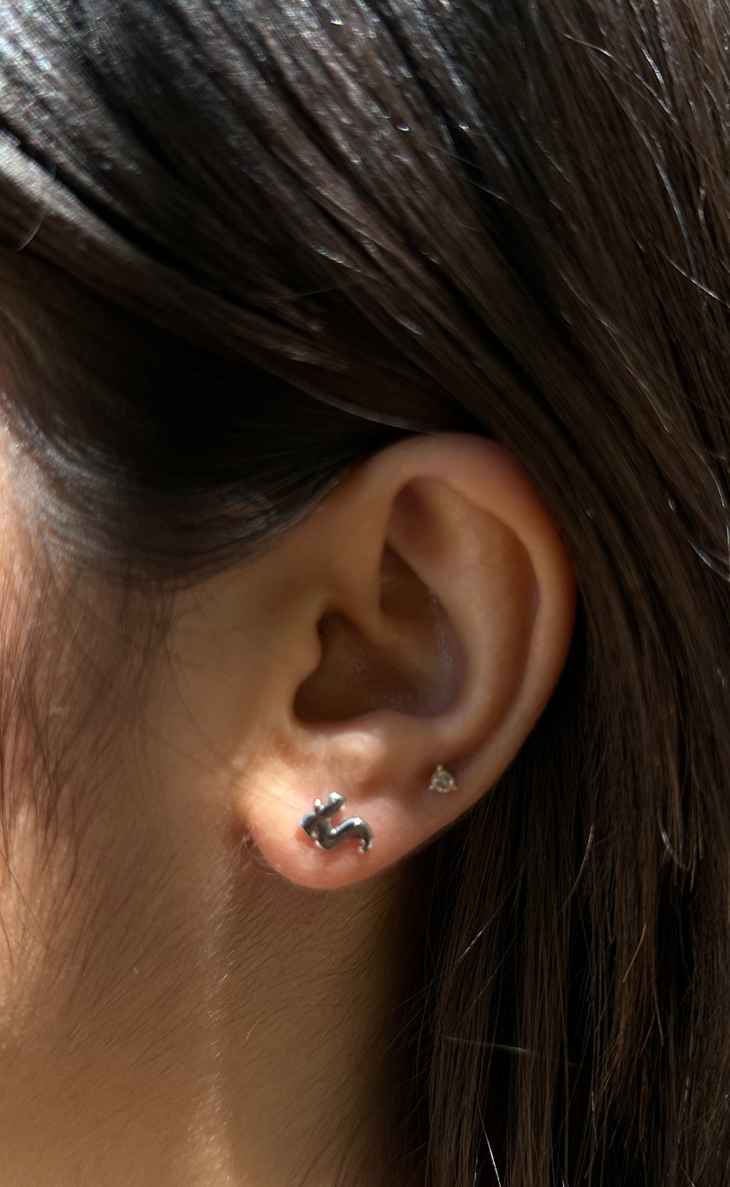 Divine Silver Stud Earrings