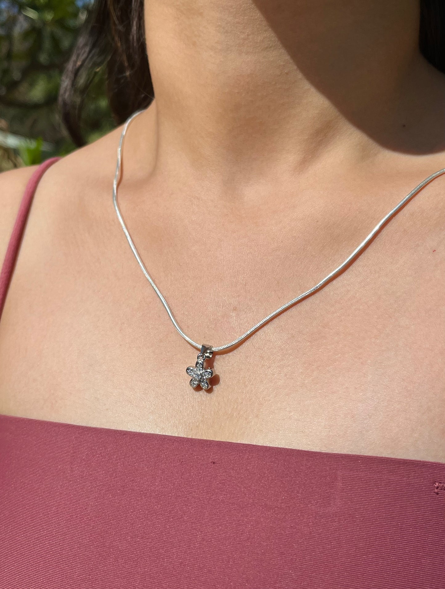 Silver Blossom Necklace