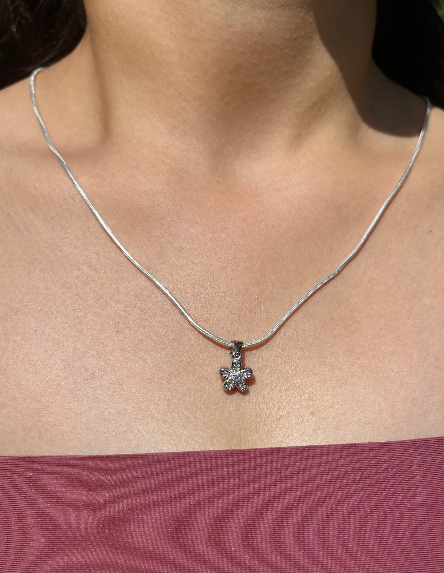 Silver Blossom Necklace