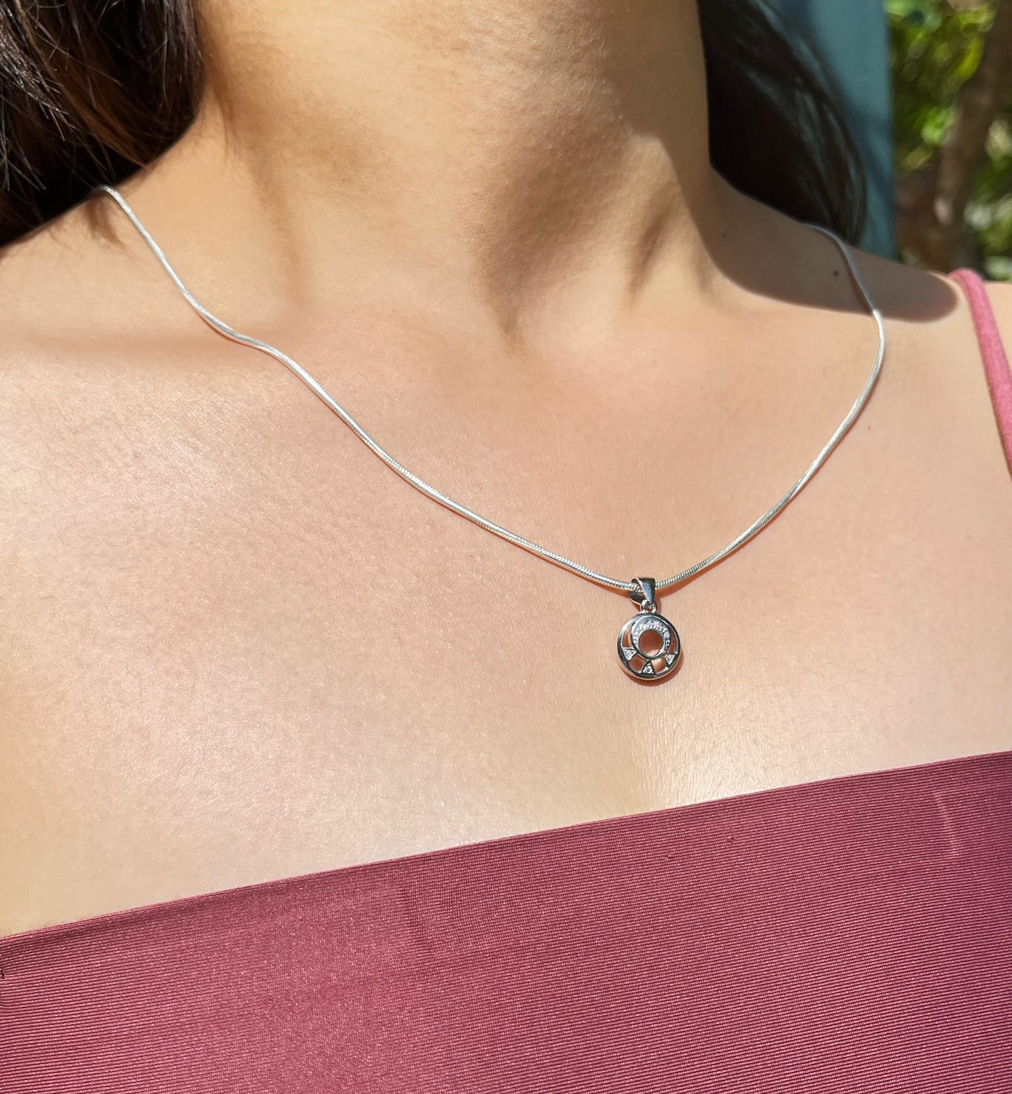 Silver Aura Necklace
