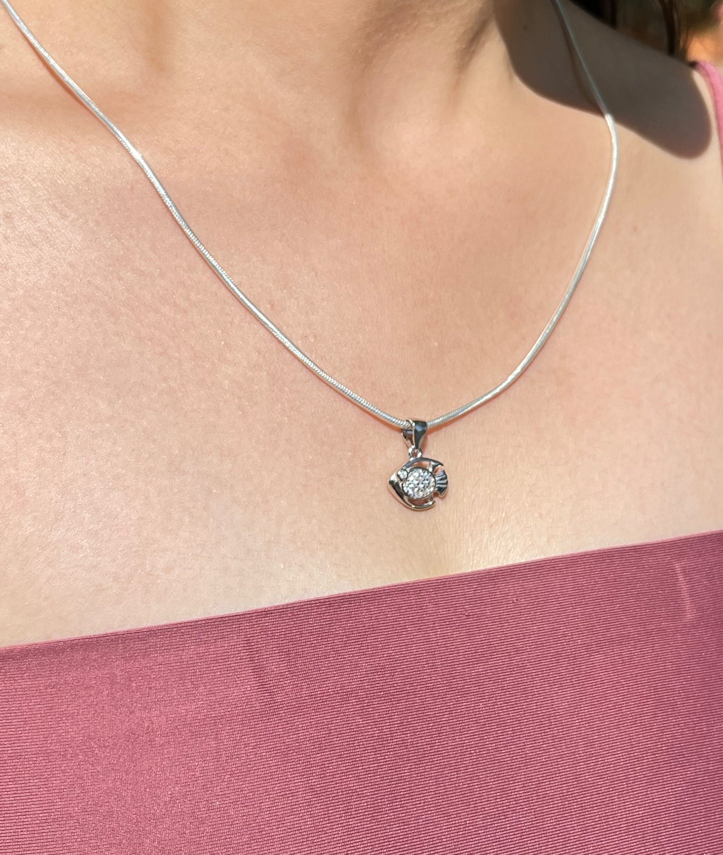 Silver Streamline Necklace