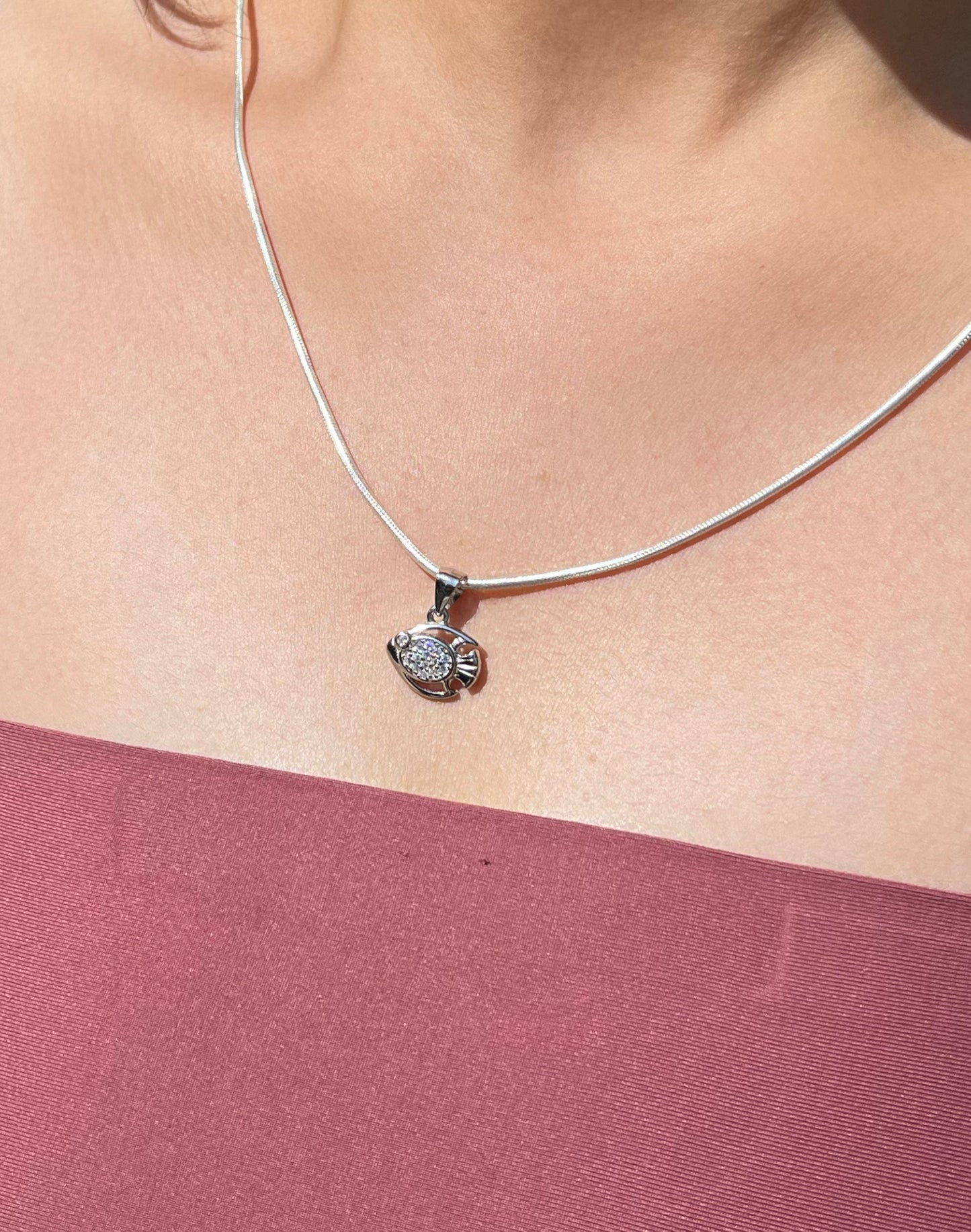 Silver Streamline Necklace