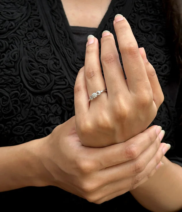 Triple Treasure Silver Ring