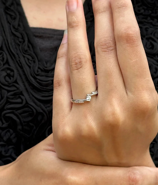 Solo Sparkle Silver Ring