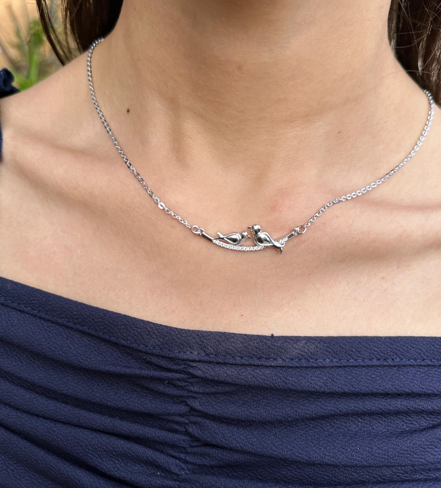 Silver Bird Necklace