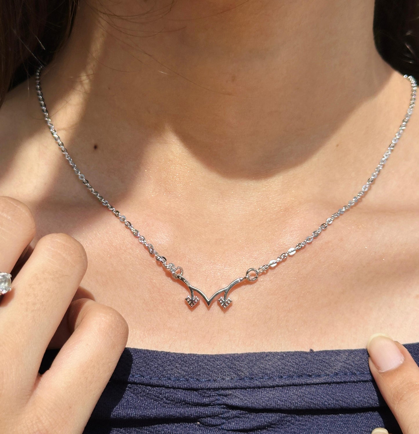 Twirling Silver Necklace