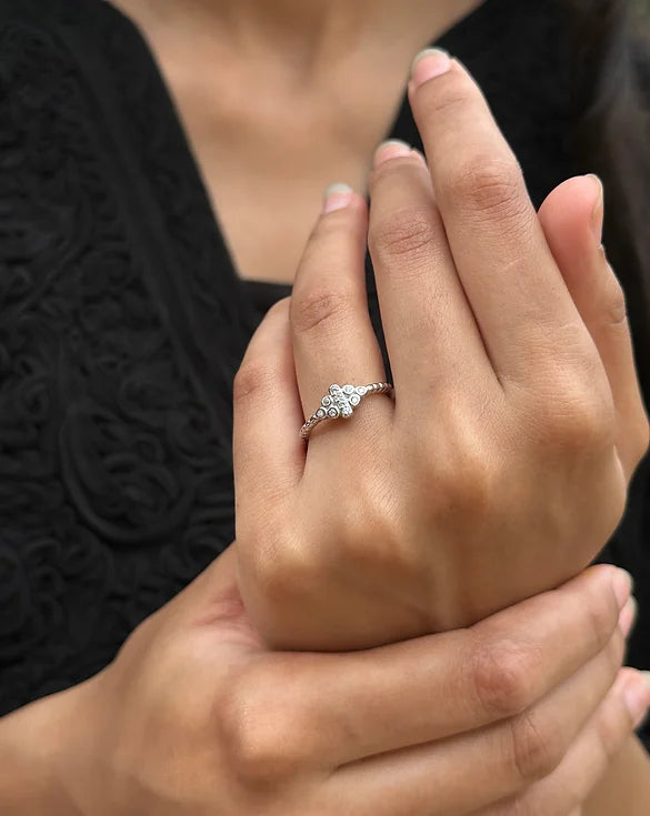 Sparkling Serenity Silver Ring