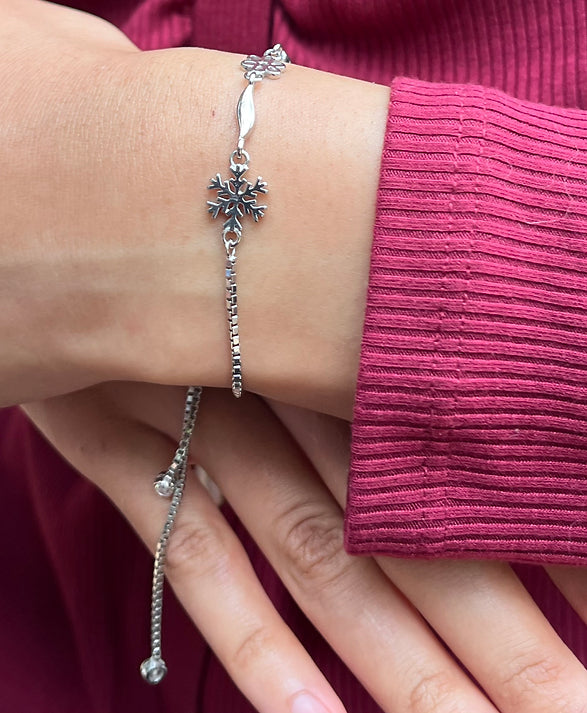 Snowflake Silver Bracelet