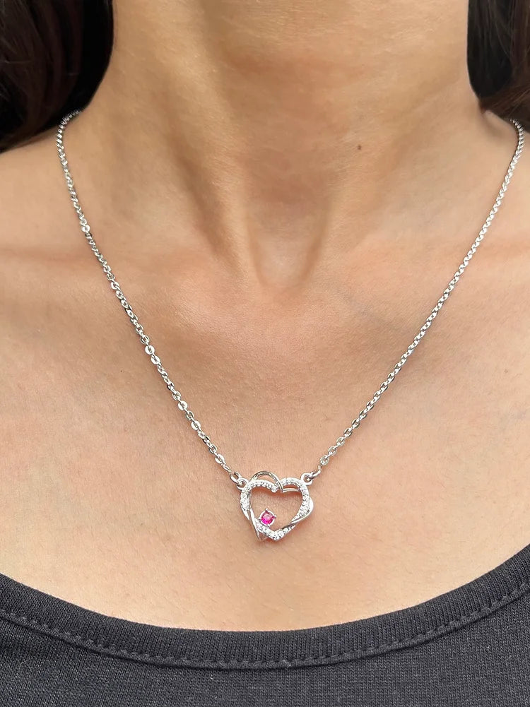 Heartfelt Stone Silver Necklace