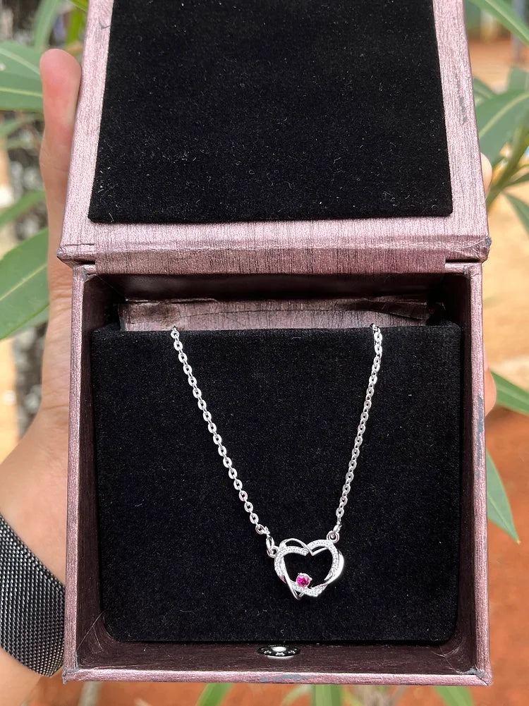 Heartfelt Stone Silver Necklace