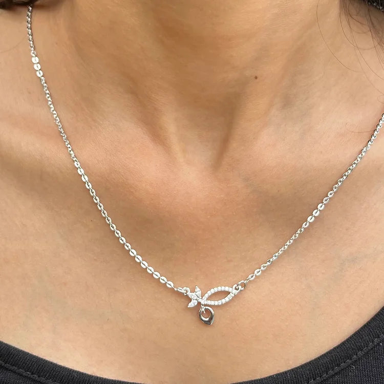 Designer Silver Pendant Necklace