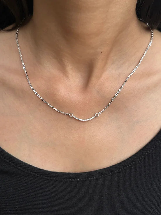 Simply Sleek Silver Necklace
