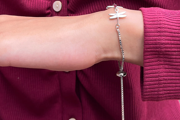 Winged Grace Silver Bracelet (FREE SIZE)