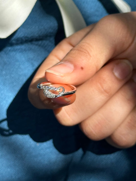Silver Angel Wing Ring