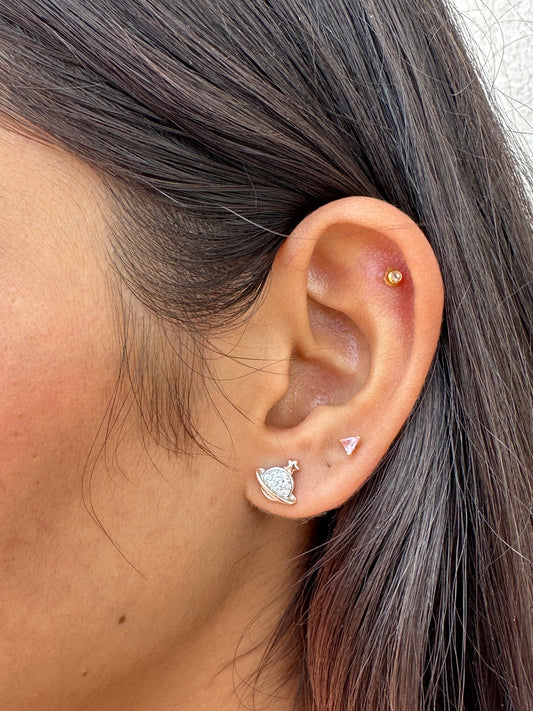 Eternal Love Heart Studs