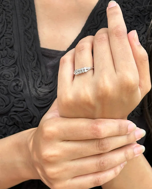 Shimmering Silver Ring