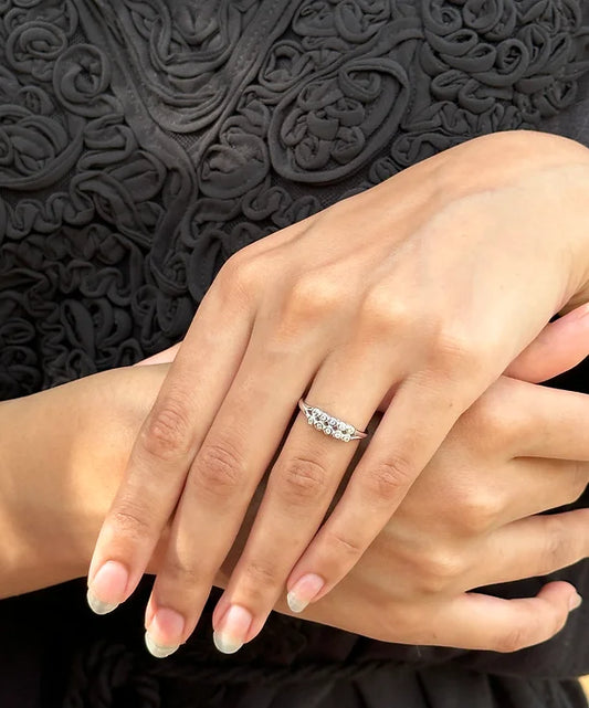 Shimmering Silver Ring