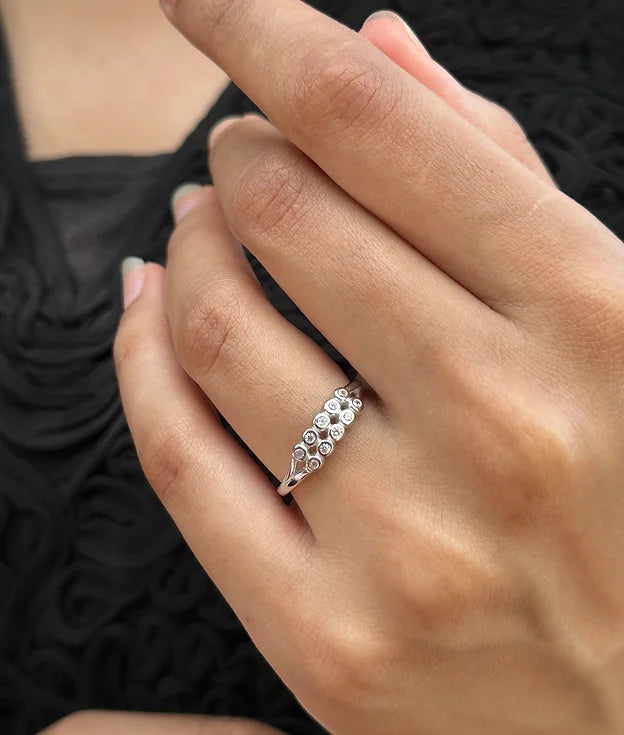 Shimmering Silver Ring