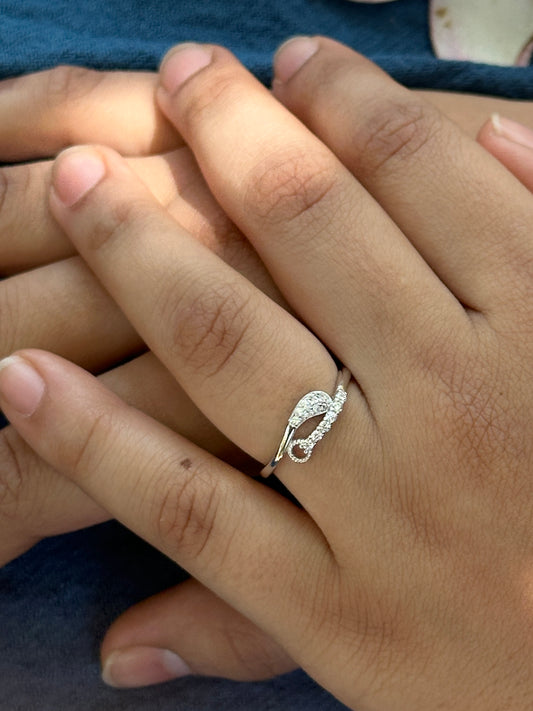 Silver Angel Wing Ring