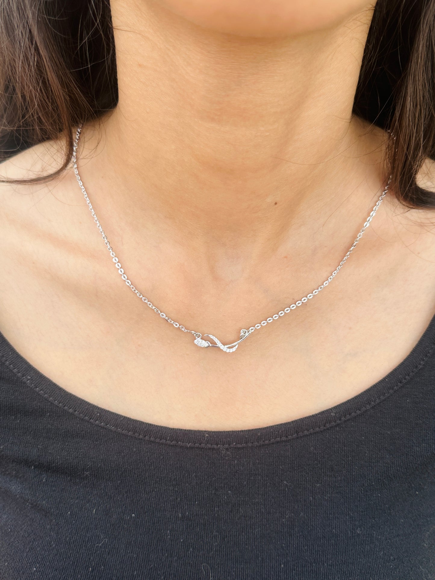 Intertwined Silver Necklace