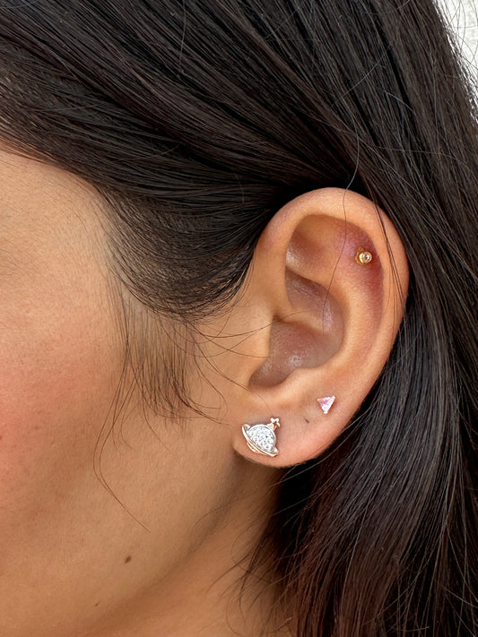 Eternal Love Heart Studs