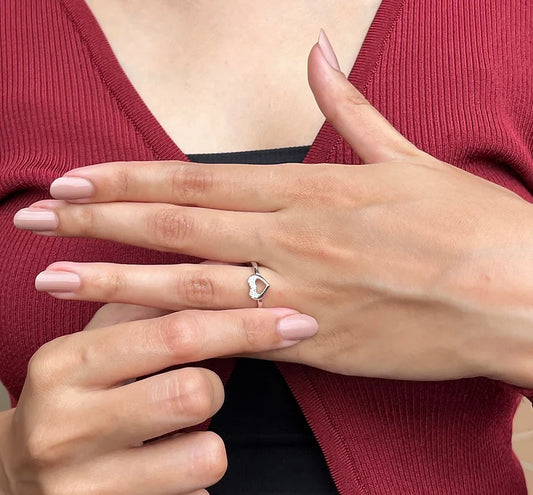 925 Heart Silver Ring