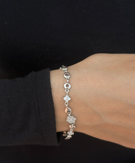 Simple Design Silver Bracelet