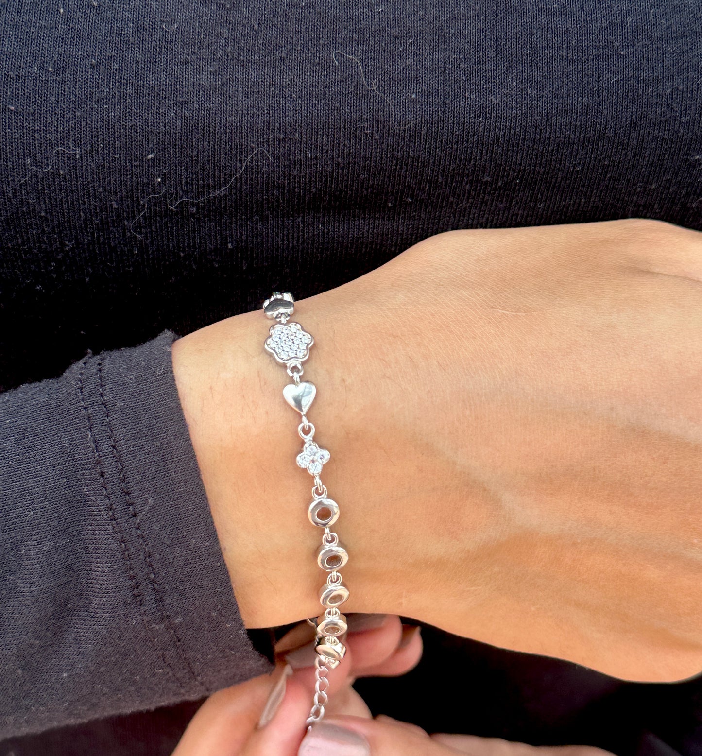 Simple Design Silver Bracelet