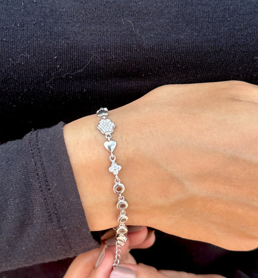 Simple Design Silver Bracelet