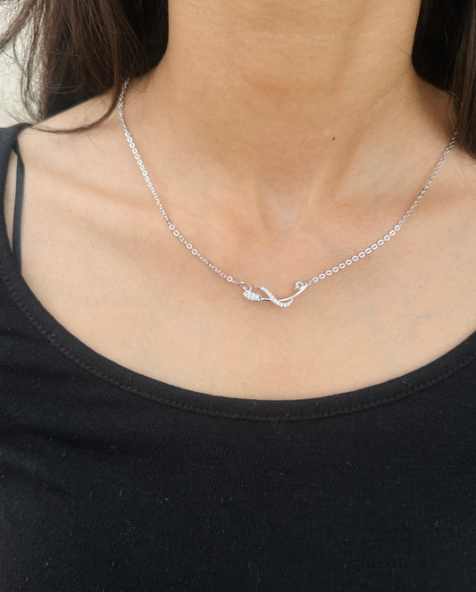 Intertwined Silver Necklace