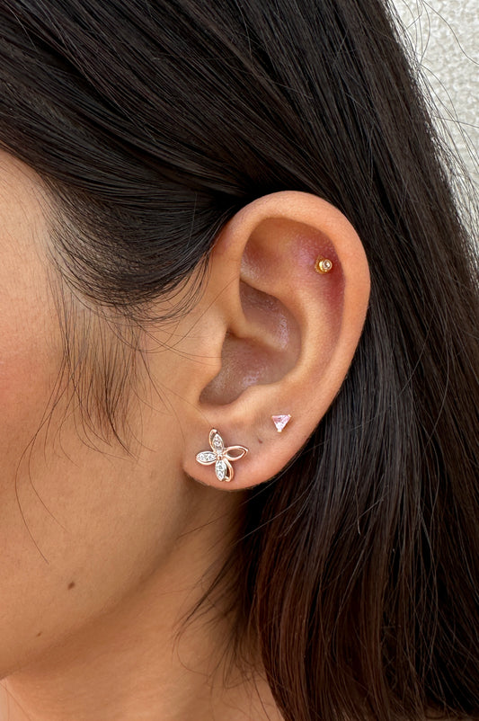 Blossom Breeze Rose Gold Studs