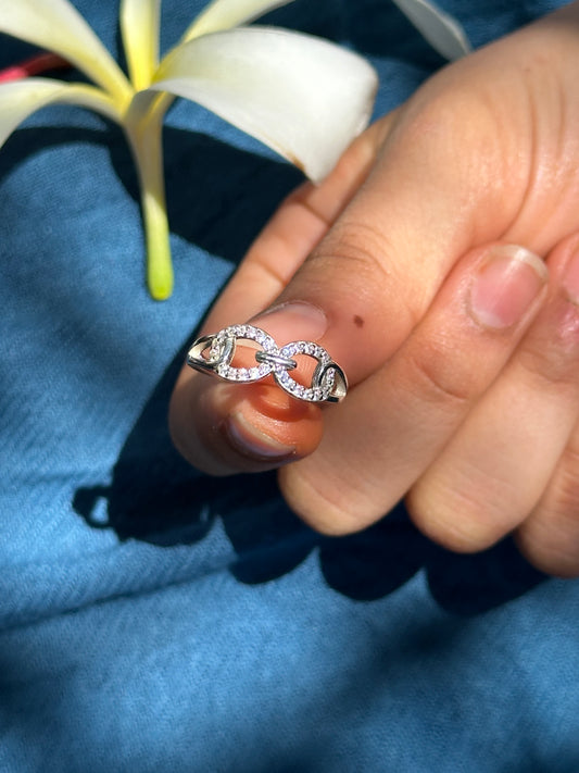 Silver Infinity Knot Ring