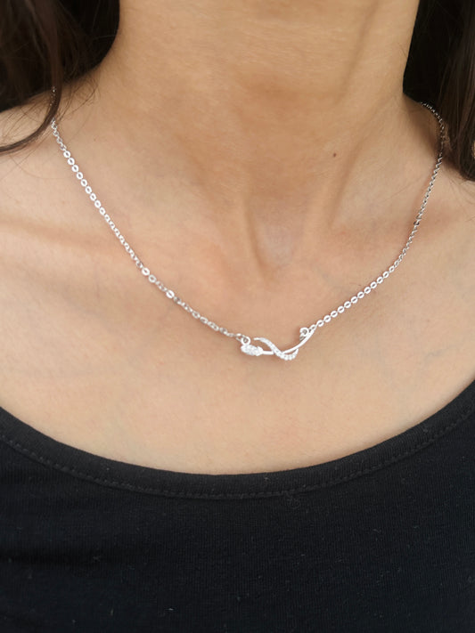 Intertwined Silver Necklace