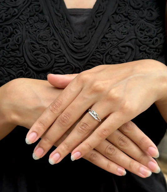Crowned Jewel Silver Ring