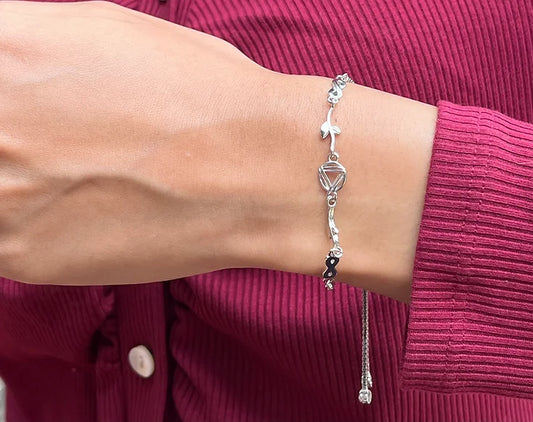 Modern Minimalist Silver Bracelet